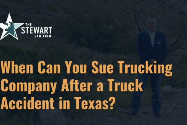 When Can You Sue Trucking Company After a Truck Accident in Texas?