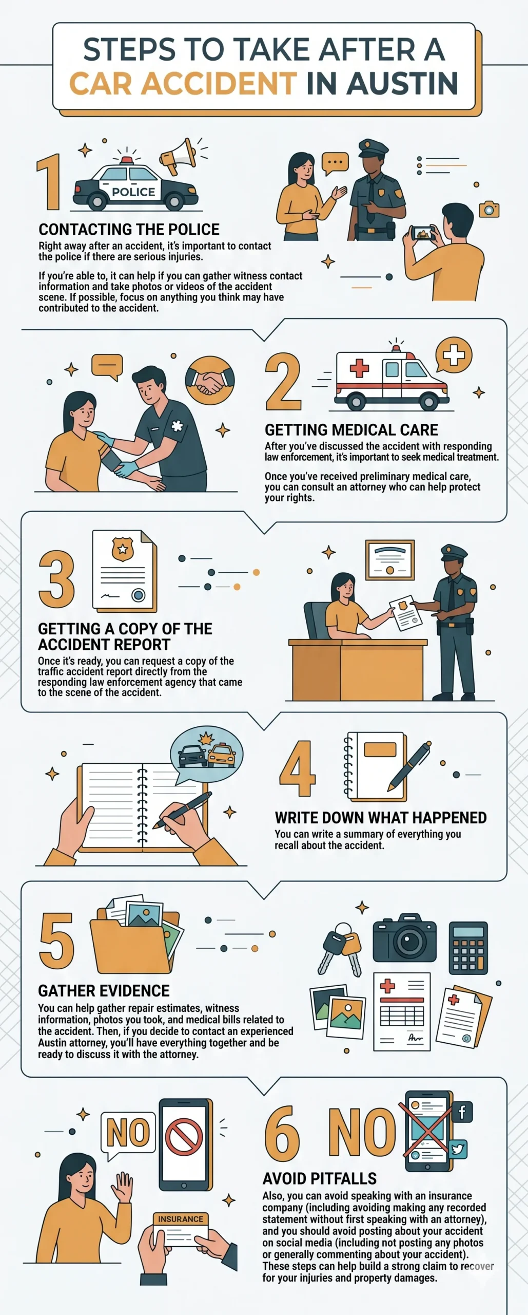 Steps to Take After a Car Accident in Austin